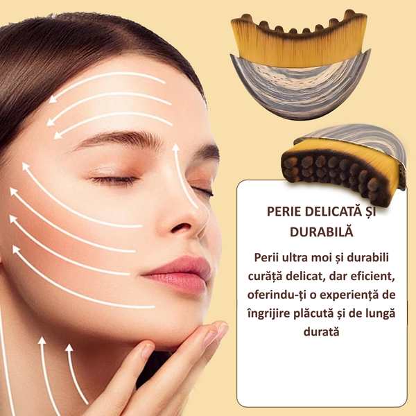 Perie de Conturare a Feței și Drenaj Limfatic