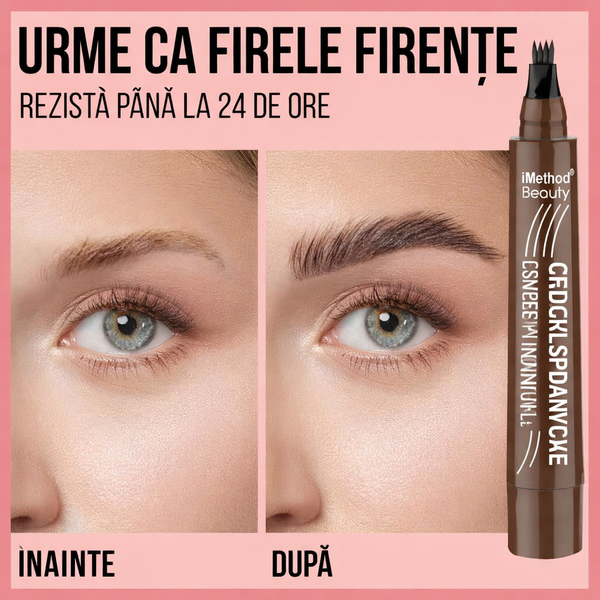 BrowPro Stilou Natural pentru Sprâncene