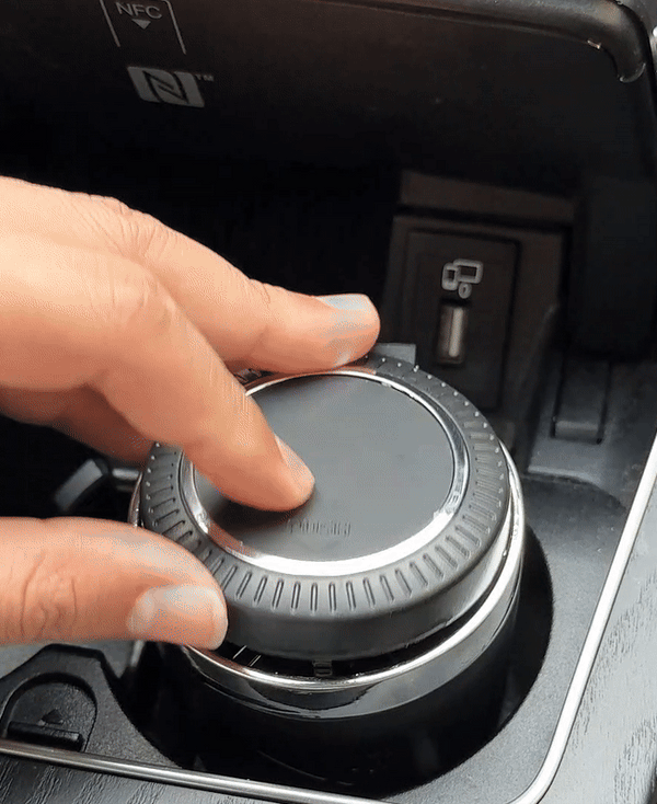 Scrumieră Auto Anti-Miros Compactă cu LED